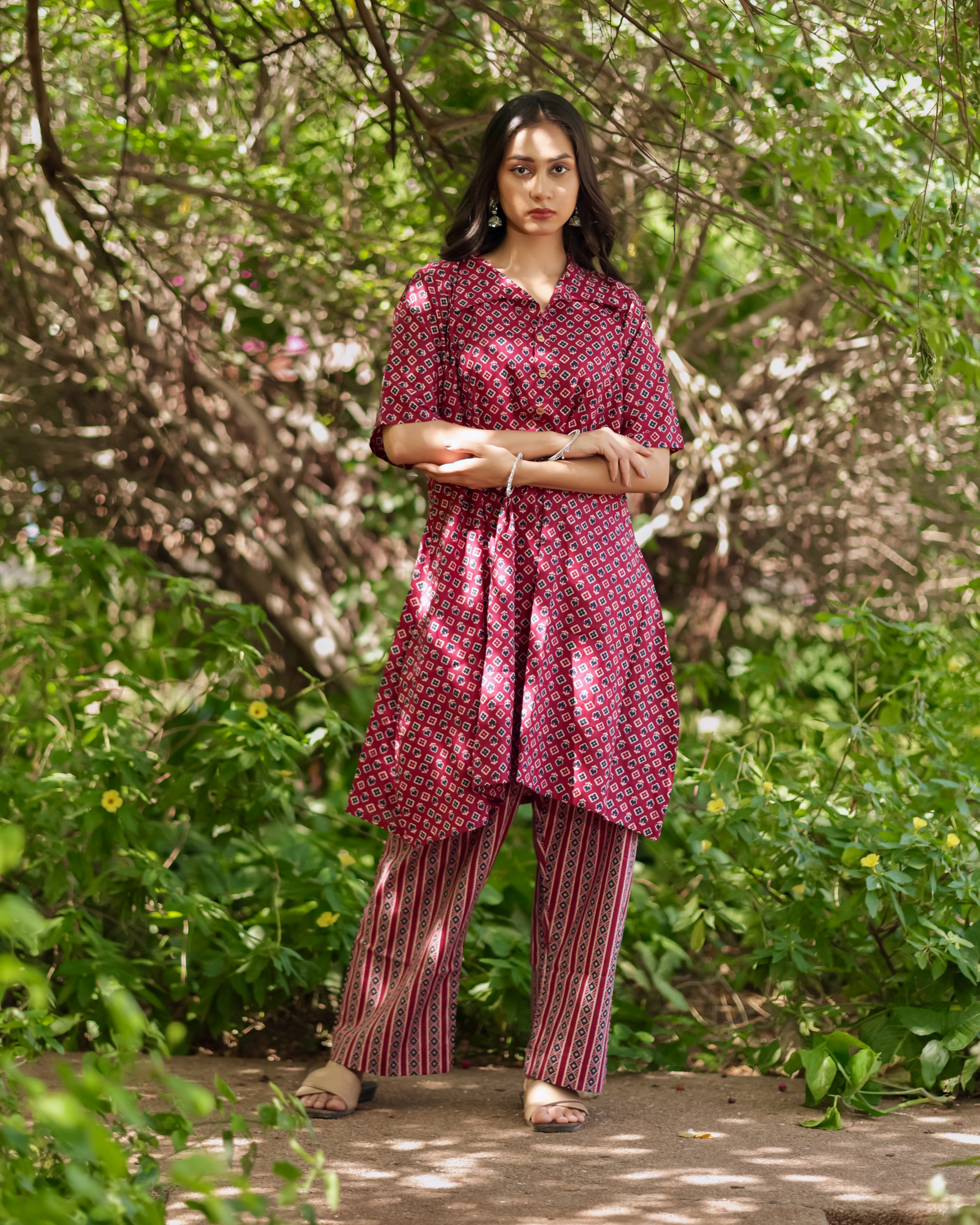 Elegant Printed Kurti Pant Set | Stylish Co-Ord Set for Women❤️