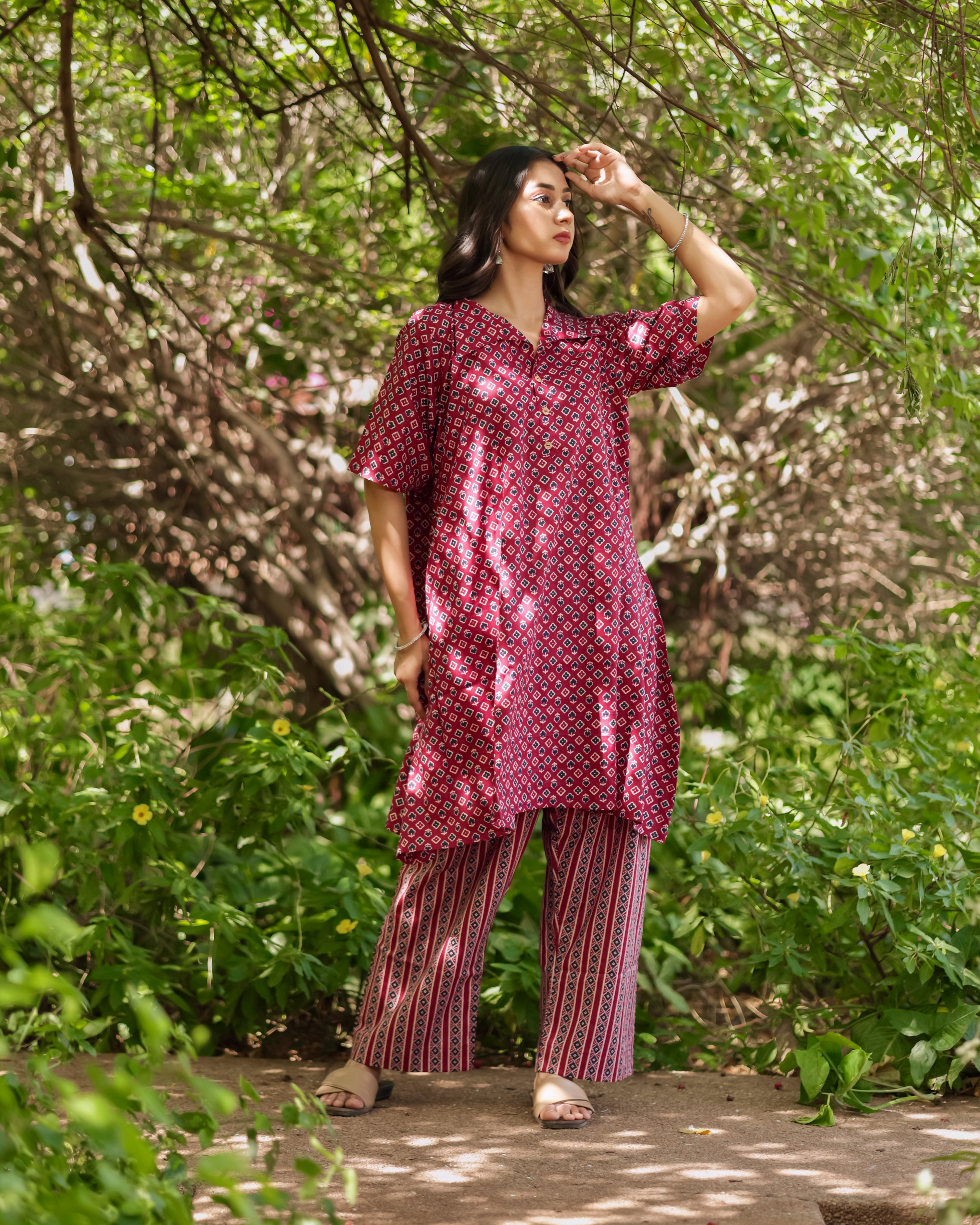 Elegant Printed Kurti Pant Set | Stylish Co-Ord Set for Women❤️ thumbnail 3